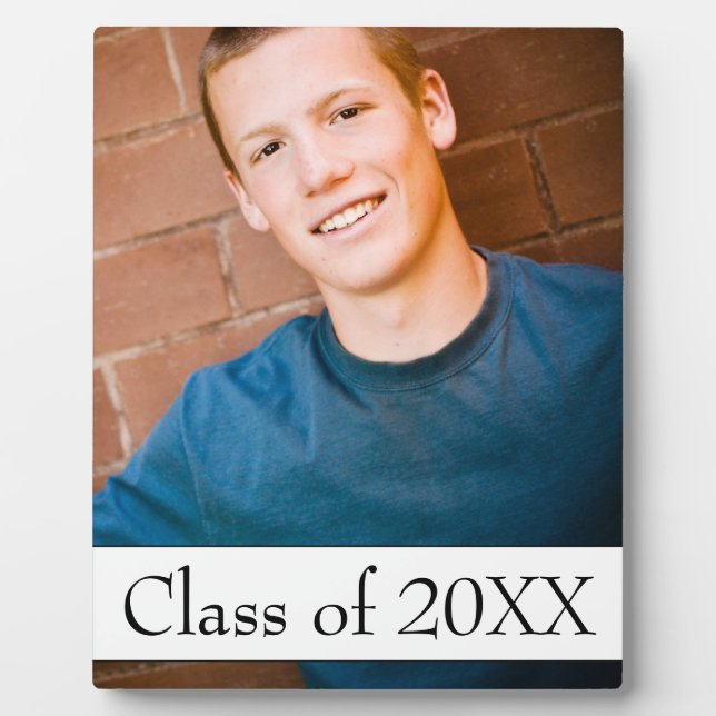 Contemporary Graduation Photo  Plaque (Front)