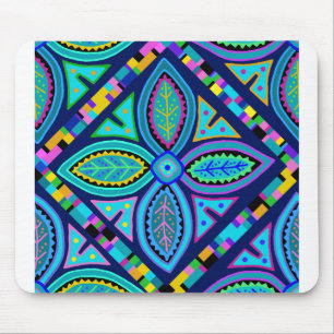 Contemporary Granny Square Flower Mouse Mat