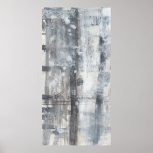 Contemporary Gray Painting Poster