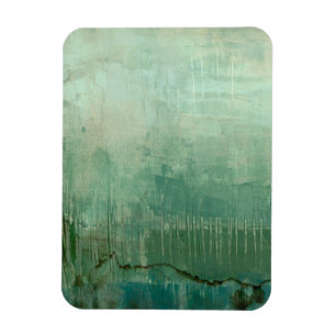 Contemporary Green Watercolor Magnet