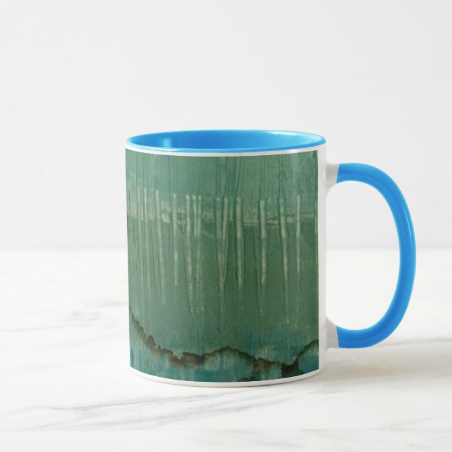 Contemporary Green Watercolor Mug (Right)