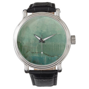 Contemporary Green Watercolor Watch