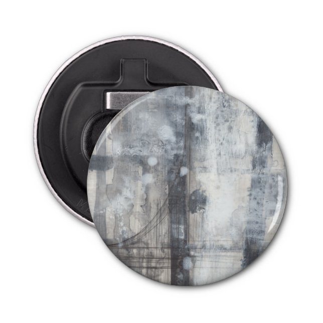 Contemporary Grey Painting Bottle Opener (Front)