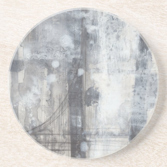 Contemporary Grey Painting Coaster (Front)