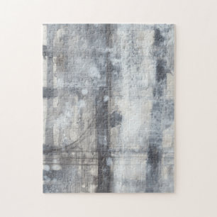 Contemporary Grey Painting Jigsaw Puzzle