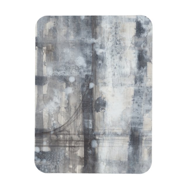 Contemporary Grey Painting Magnet (Vertical)
