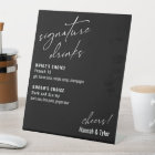 Contemporary Handwriting Signature Drinks Black