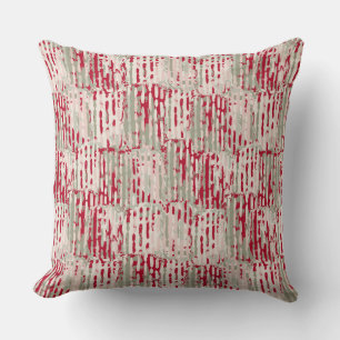 Contemporary Holiday Abstract Design Cushion