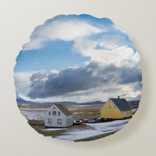 Contemporary Houses Round Cushion