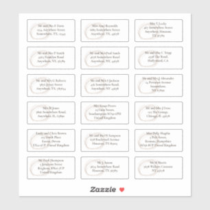 Contemporary Individual Guest Name Addresses