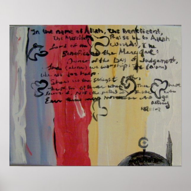 Contemporary Islamic Modern Art Painting Poster (Front)