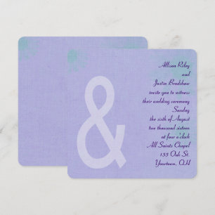 Contemporary Lavender Invitation