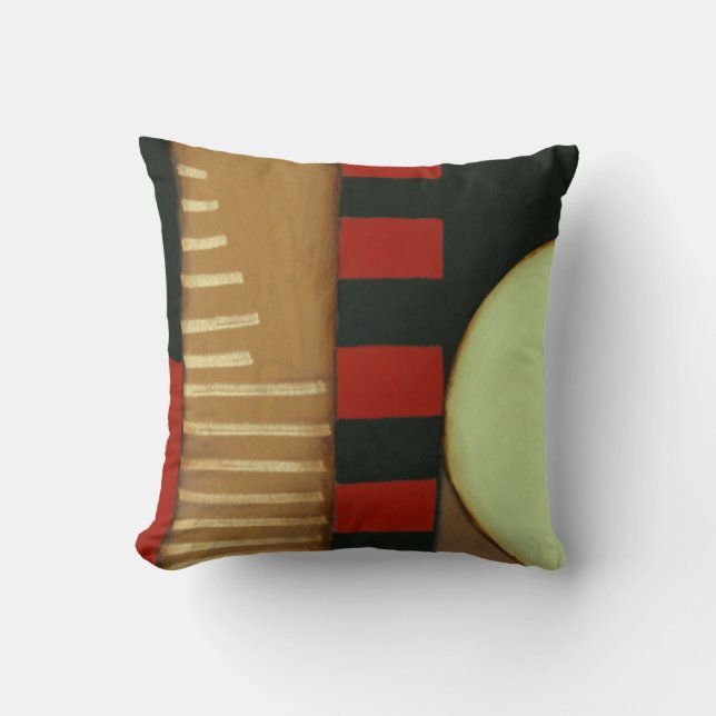 Contemporary Loft Style Panelled Painting Cushion (Front)