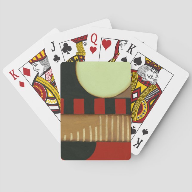Contemporary Loft Style Panelled Painting Playing Cards (Back)