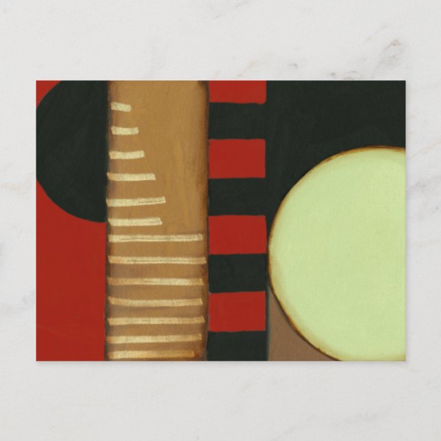 Contemporary Loft Style Panelled Painting Postcard (Front)