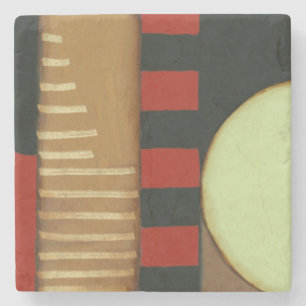 Contemporary Loft Style Panelled Painting Stone Coaster