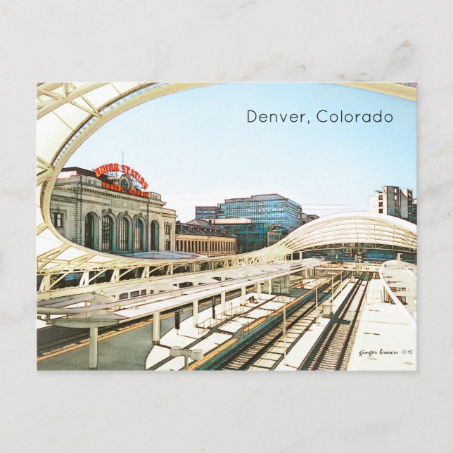 Contemporary Look of Union Station, Denver, CO #4 Postcard (Front)