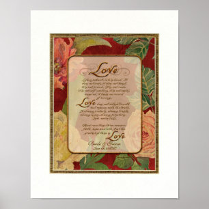 Contemporary Love Chapter 1 Corinthians 13 Poster