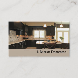 contemporary luxury kitchen business card