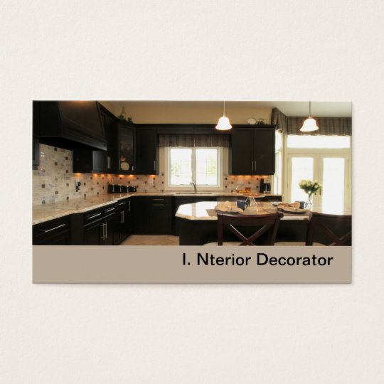 contemporary luxury kitchen business card