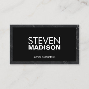 Contemporary   Marble Trim Business Card