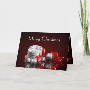 Contemporary Merry  Christmas Holiday Card