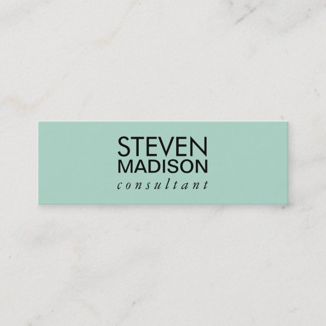 Contemporary Mini Business Card (Front)