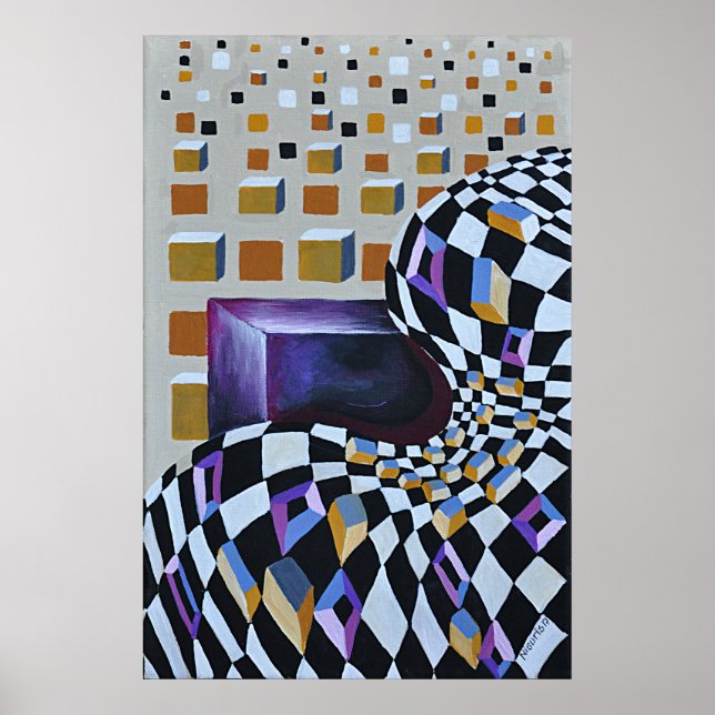 Contemporary Minimalism  Hand Painted Art Poster (Front)