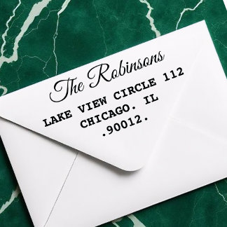 Contemporary Minimalist Address Stamp