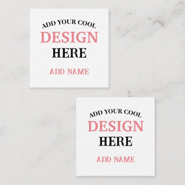 Contemporary, minimalist, simple, and professional card (Front/Back)