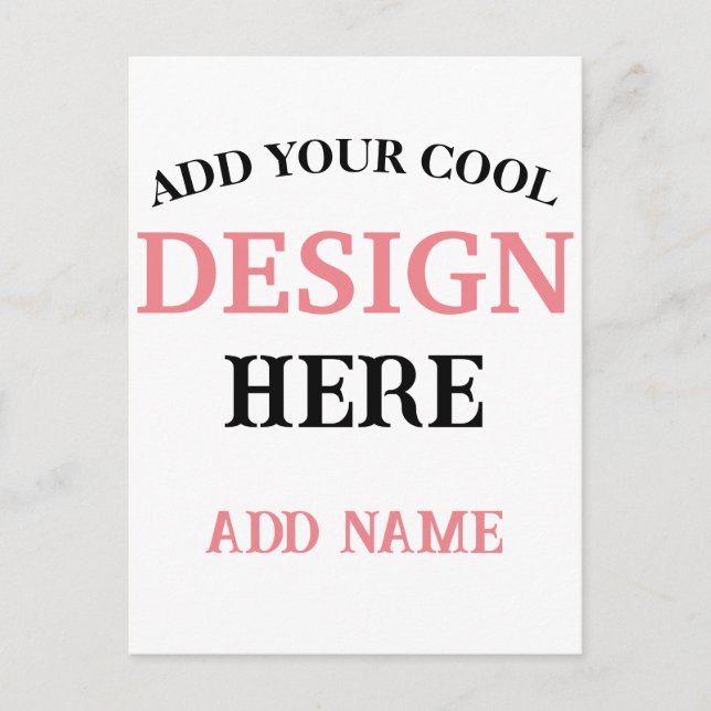 Contemporary, minimalist, simple, and professional postcard (Front)
