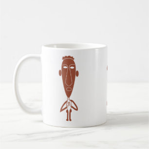 Contemporary modern abstract silhouette coffee mug