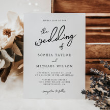 Contemporary Modern Black And White Wedding