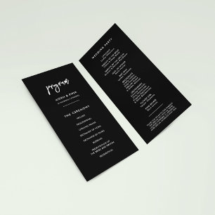 Contemporary modern black double sided slim programme
