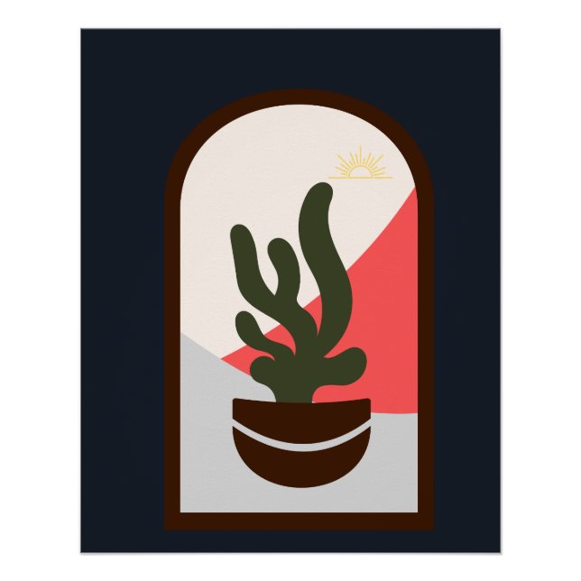  Contemporary Modern Classic   Boho  Glossy Poster (Front)