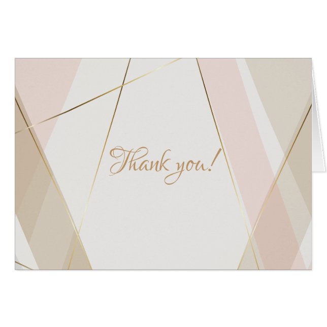 Contemporary Modern Geometric Stripes Blush Sand (Front Horizontal)