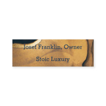 Contemporary Modern Gold and Navy Skinny