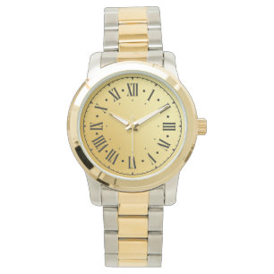 Contemporary Modern Two-Tone Teal Men's Watch