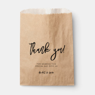 Contemporary modern wedding favour bags