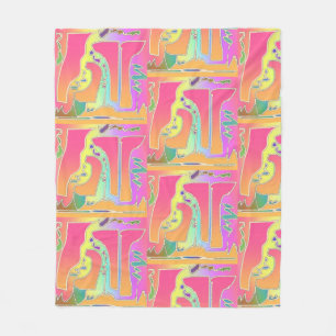 Contemporary Mosaic Mix  Fleece Blanket