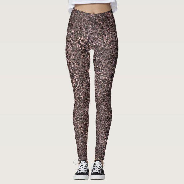 Contemporary Mosaic Patterned Leggings (Front)