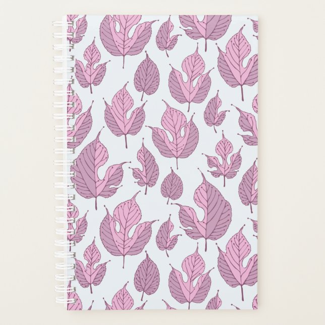 Contemporary Mulberry Leaves Pattern Planner (Front)