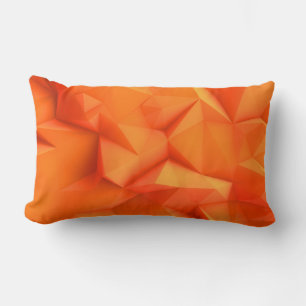 contemporary orange design lumbar cushion