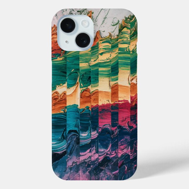 Contemporary Painting Art Perspective Relief Case-Mate iPhone Case (Back)