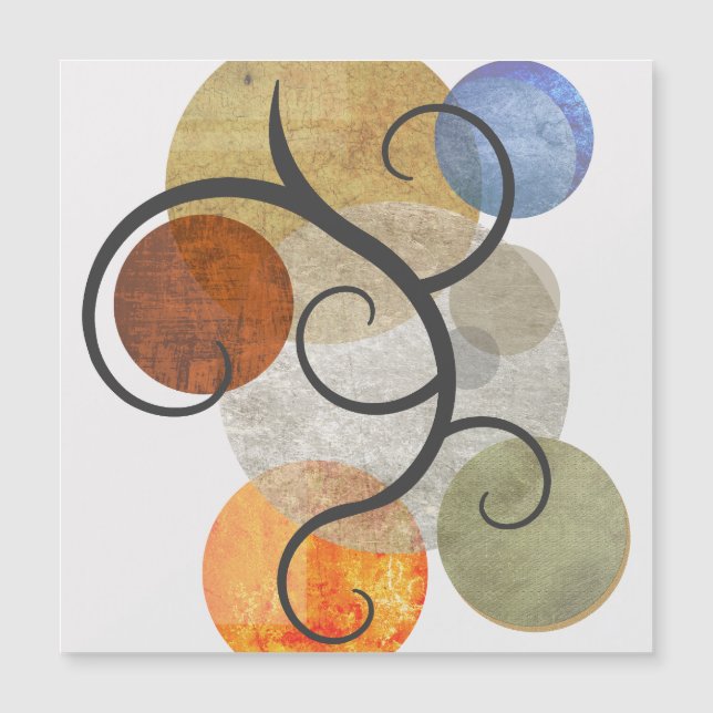 Contemporary Patterned Circles (Front)