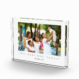 Contemporary Personal Family Photo Wall Block
