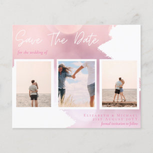 Contemporary Photo Save Dates Engagement Flyer