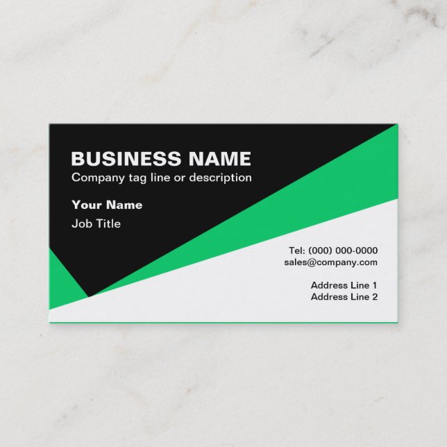Contemporary Professional Business Card (Front)