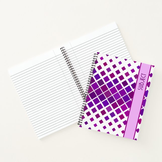 Contemporary Purple Mod Graphics Personal Journal (Inside)