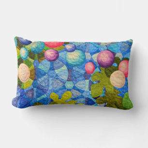 Contemporary  Quilt Pattern Lumbar Cushion